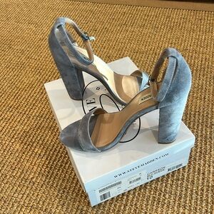 Steve Madden Blue Suede Heel